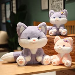 image-YZ BLUBLU TOY Purple Fox Plush Doll 50cm