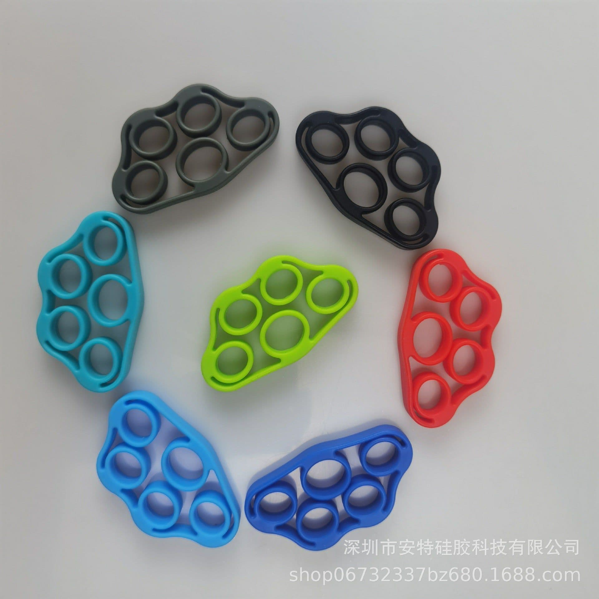 image-Silicone Finger Trainer Ring Rehabilitation Rally Device