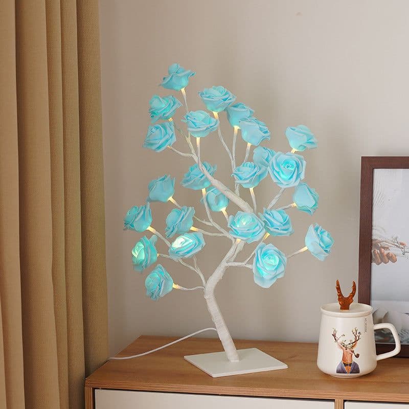image-LED Rose Tree Lamp USB Decorative Night Light with Switch