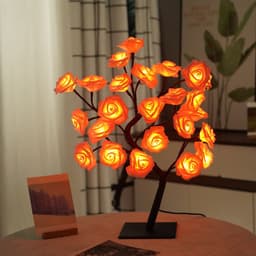 image-LED Rose Tree Lamp USB Decorative Night Light with Switch