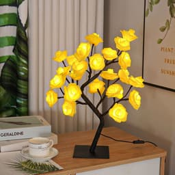image-LED Rose Tree Lamp USB Decorative Night Light with Switch