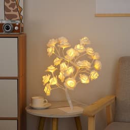 image-LED Rose Tree Lamp USB Decorative Night Light with Switch