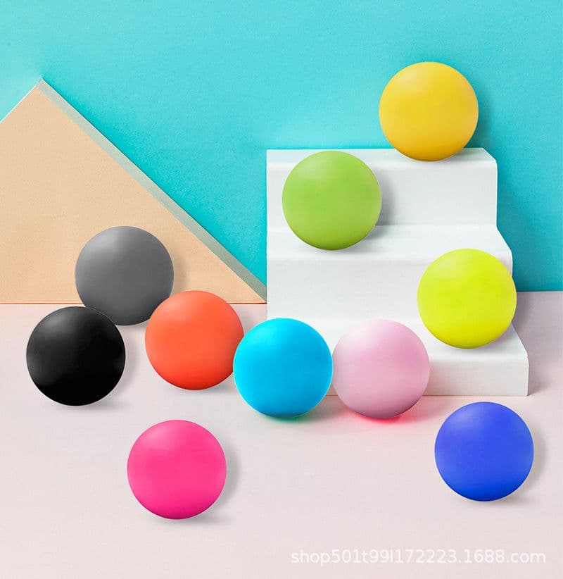 image-Silicone Yoga Massage Ball 61mm Fascia Muscle Relaxation