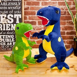 image-Nice Rabbit Tyrannosaurus Rex Plush Toy Dinosaur Doll Blue