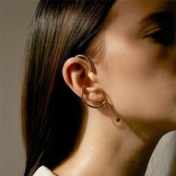 image-Geometric Ear Cuff Clip Earrings Non-Pierced Women's Ear Bone Clip