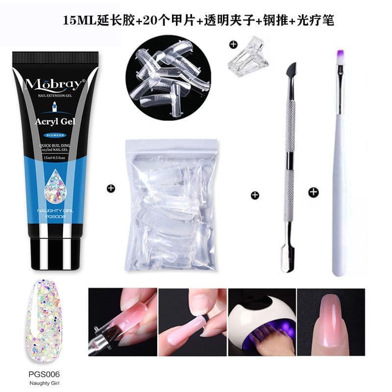 image-Nail Crystal Extension Gel UV Glue Tool Set