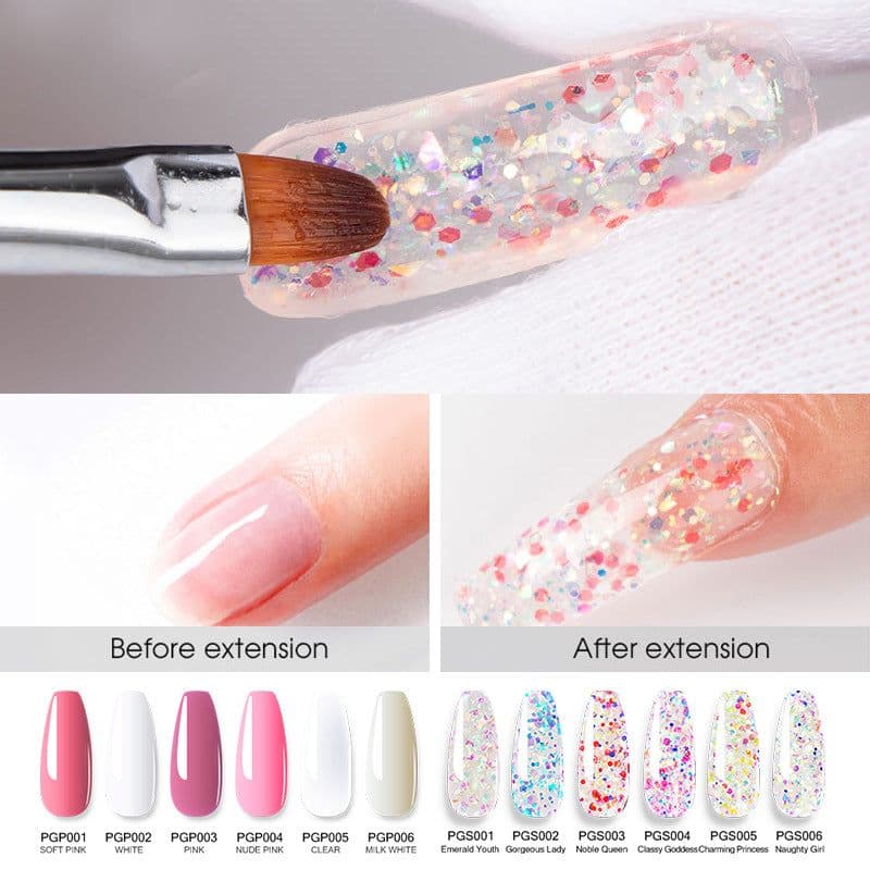 image-Nail Crystal Extension Gel UV Glue Tool Set