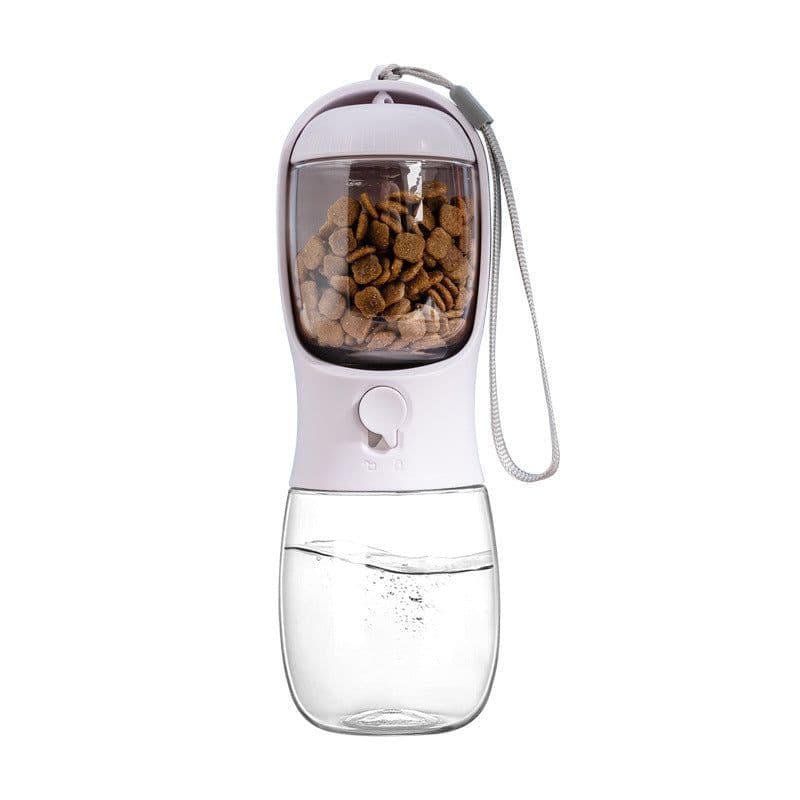 image-Portable Pet Water and Food Bottle 2-in-1 Dog Cat Travel Cup