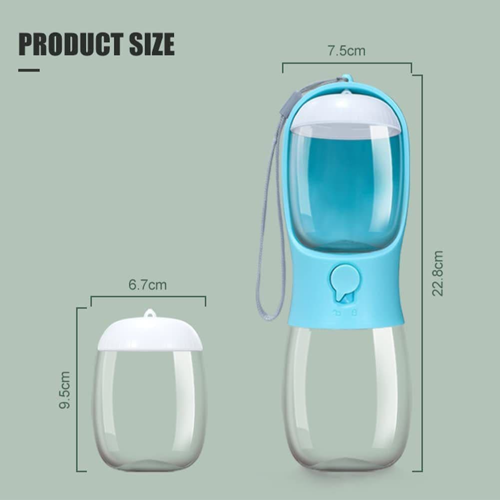 image-Portable Pet Water and Food Bottle 2-in-1 Dog Cat Travel Cup