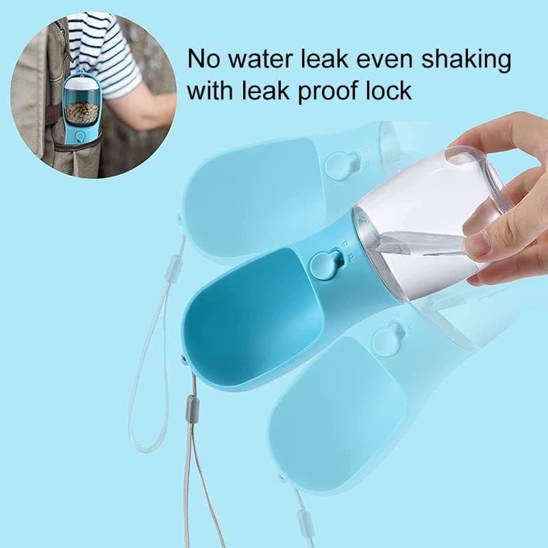 image-Portable Pet Water and Food Bottle 2-in-1 Dog Cat Travel Cup