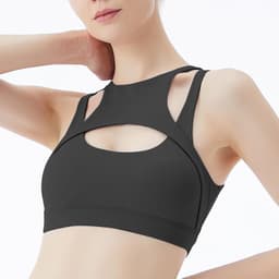 image-Lulu Sports Bra Women's Shockproof Yoga Fitness Underwear