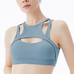 image-Lulu Sports Bra Women's Shockproof Yoga Fitness Underwear