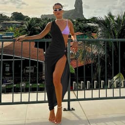 image-ML22017 One-Shoulder Halter Neck Irregular Dress