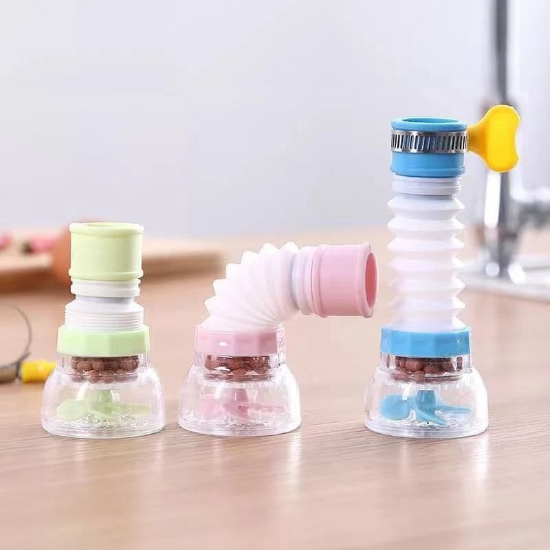 image-Kitchen Faucet Aerator with Rotary Splash Filter Extension