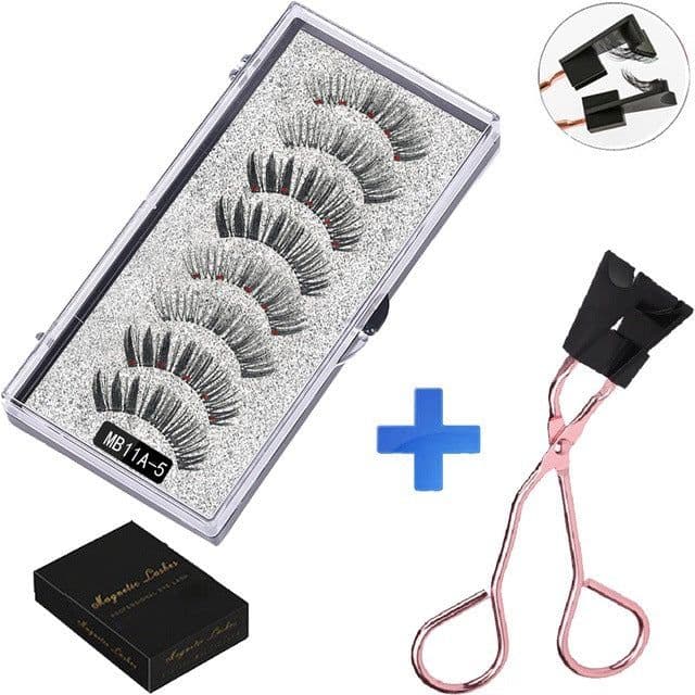 image-Magnetic False Eyelashes 3D Natural Curl Imported Fiber MA Series