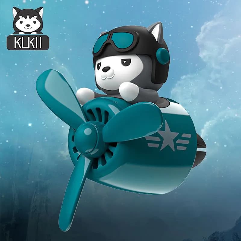 image-Husky Car Air Vent Clip Aromatherapy Diffuser Ornament