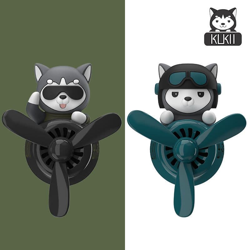 image-Husky Car Air Vent Clip Aromatherapy Diffuser Ornament