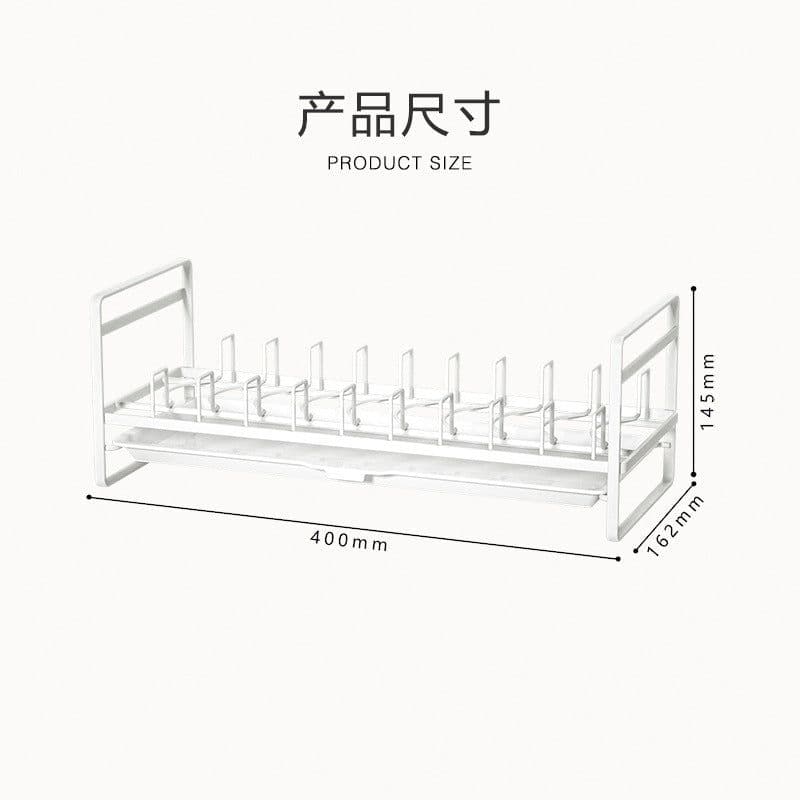 image-Adjustable Telescopic Pot Rack Kitchen Cabinet Storage Organizer