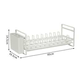 image-Adjustable Telescopic Pot Rack Kitchen Cabinet Storage Organizer