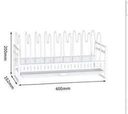 image-Adjustable Telescopic Pot Rack Kitchen Cabinet Storage Organizer