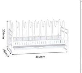 image-Adjustable Telescopic Pot Rack Kitchen Cabinet Storage Organizer
