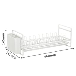 image-Adjustable Telescopic Pot Rack Kitchen Cabinet Storage Organizer
