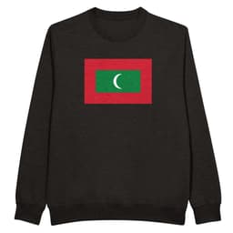image-Drapeau des Maldives - Sweat-shirt unisexe premium ras du cou
