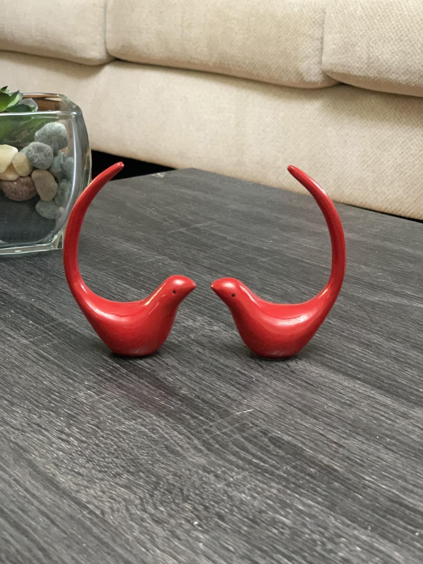 image-Vibhsa Red Bird Figurines of Heal and Happiness
