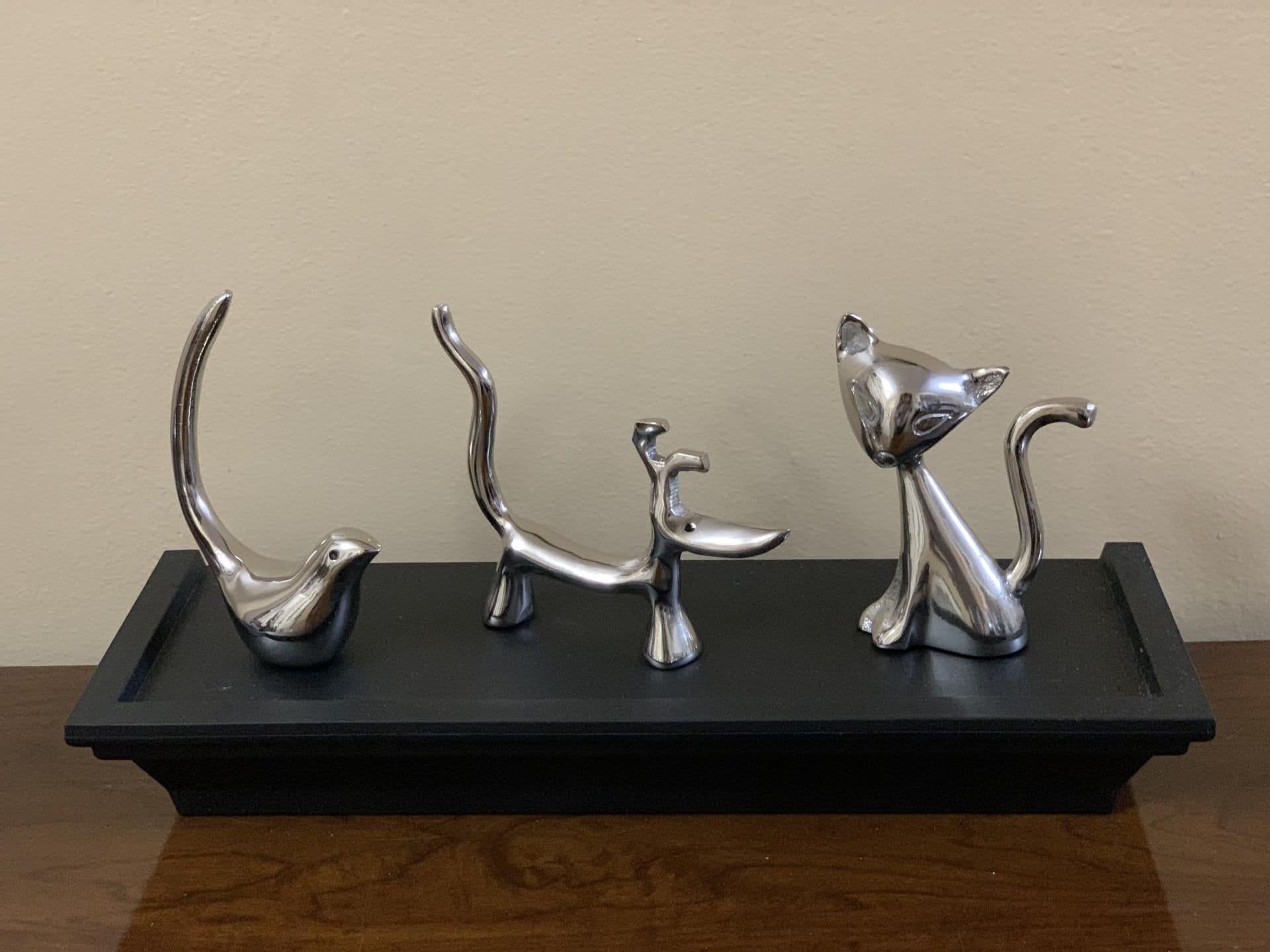 image-Vibhsa Dog Cat & Bird Ring Holders Set - Silver