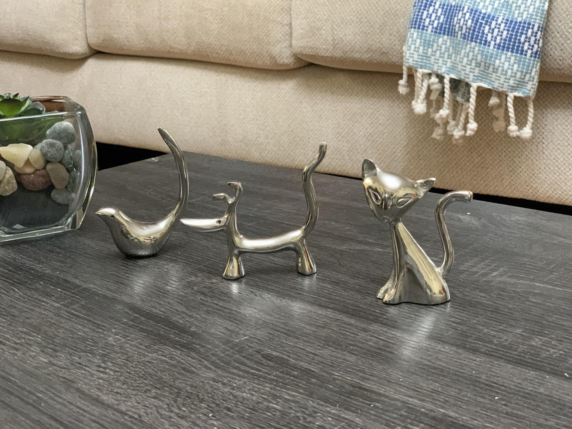 image-Vibhsa Dog Cat & Bird Ring Holders Set - Silver