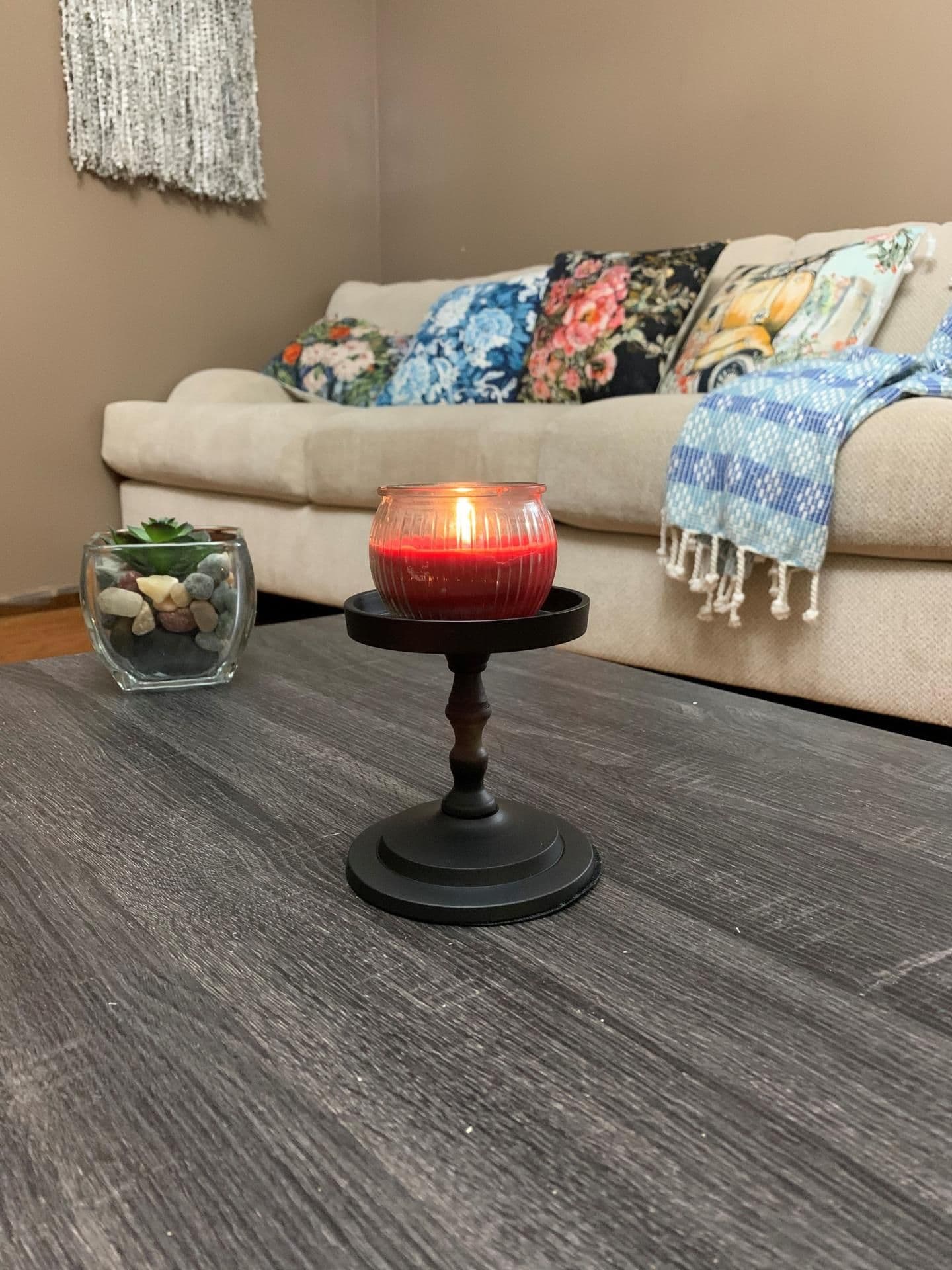 image-Vibhsa Pillar Candle Holder - Matte Black (4.5"H)