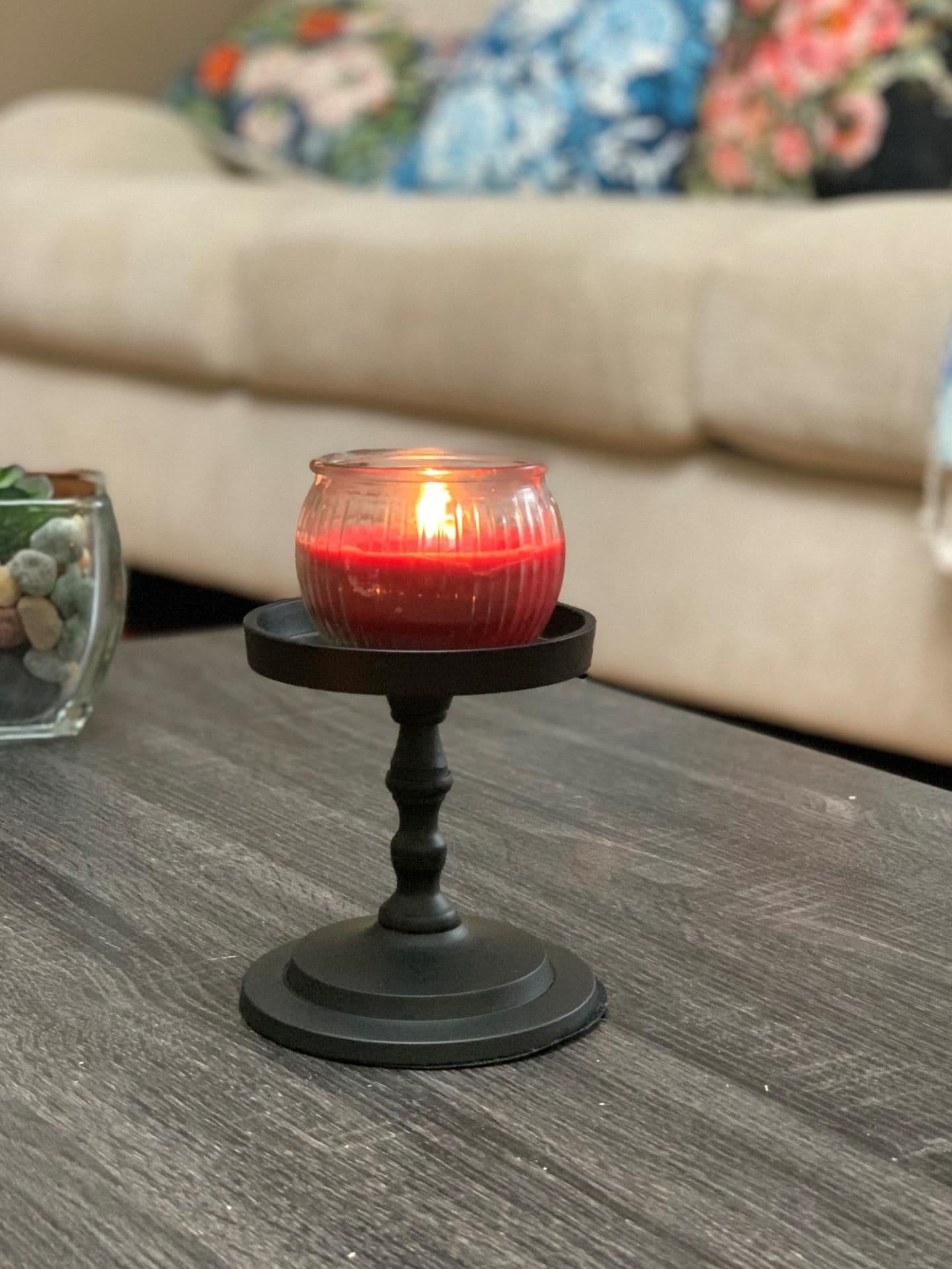 image-Vibhsa Pillar Candle Holder - Matte Black (4.5"H)