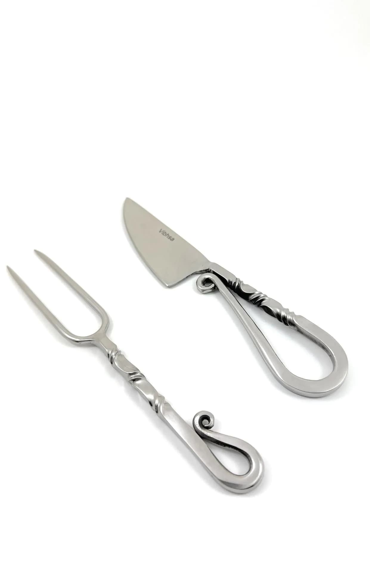 image-Designer Stainless Steel Carving Knife & Fork Set of 2