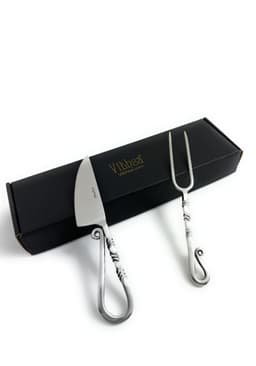 image-Designer Stainless Steel Carving Knife & Fork Set of 2
