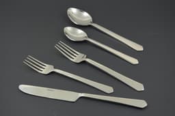 image-Flatware set of 20 Pieces in Silver Stainless Steel