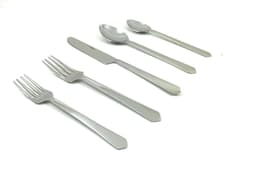image-Flatware set of 20 Pieces in Silver Stainless Steel