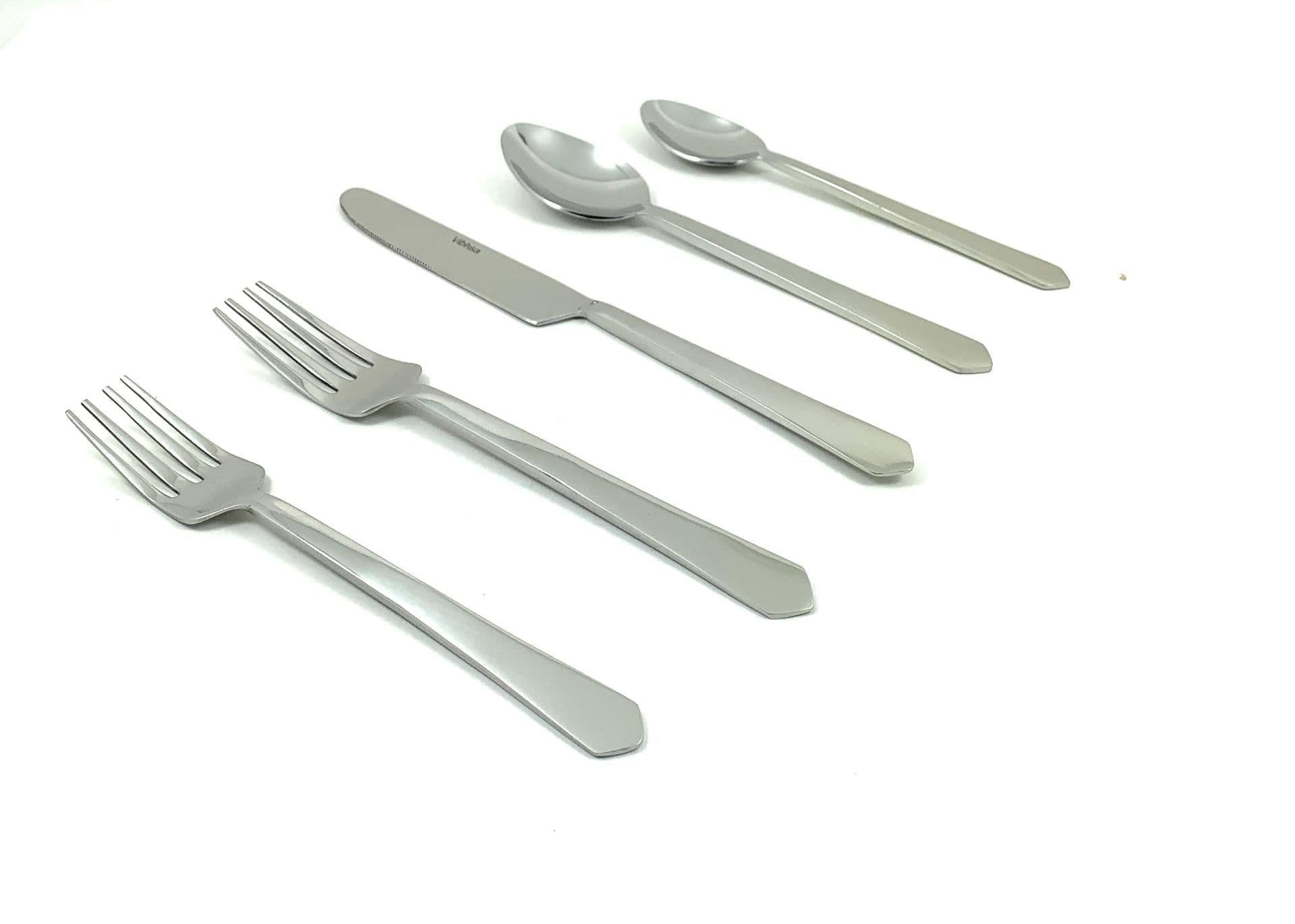 image-Flatware set of 20 Pieces in Silver Stainless Steel