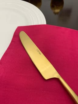 image-Flatware set of 20 Pieces Golden Stainless Taj Look