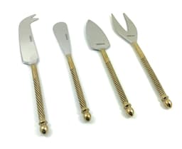 image-Cheese knives set of 4 Stainless Steel, Golden