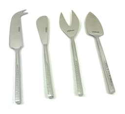 image-Silver Cheese knives set of 4 Stainless Steel Silver