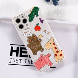 image-Graffiti Animal iPhone Case - Soft Shell TPU Cartoon