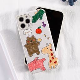 image-Graffiti Animal iPhone Case - Soft Shell TPU Cartoon