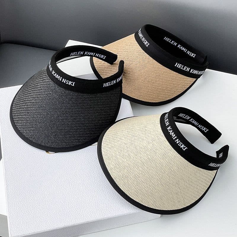 image-Women's UV Protection Straw Hat with Wide Brim