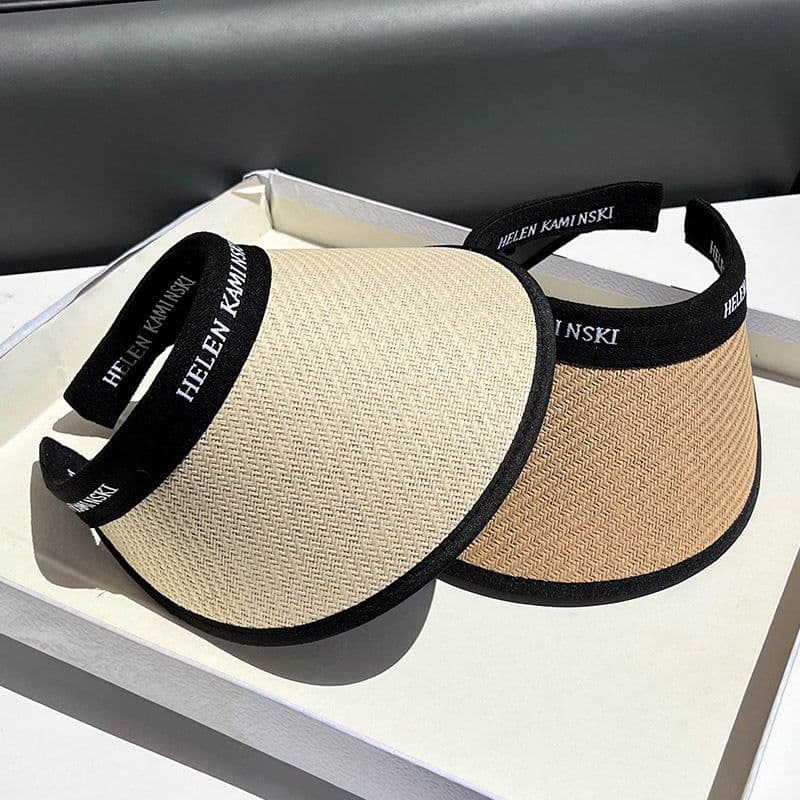 image-Women's UV Protection Straw Hat with Wide Brim
