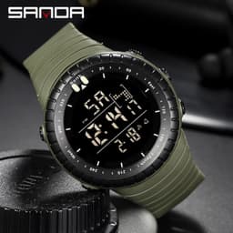 image-Sanda Fashion Digital Watch Men's Waterproof Sports