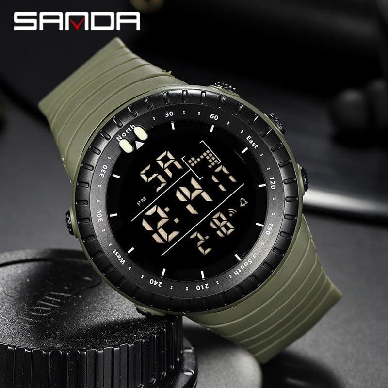 image-Sanda Fashion Digital Watch Men's Waterproof Sports