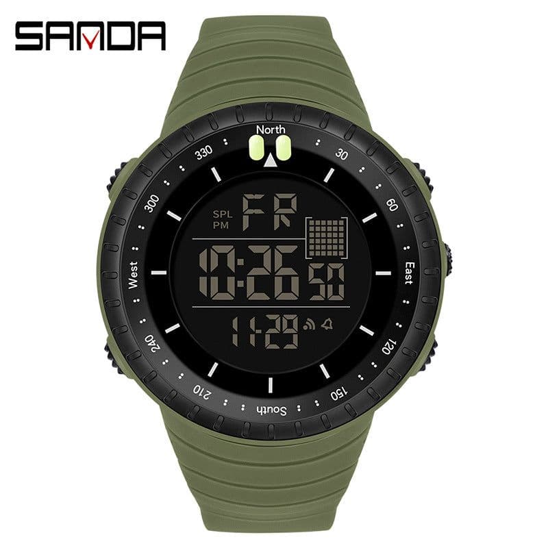 image-Sanda Fashion Digital Watch Men's Waterproof Sports