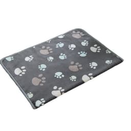 image-Junzhe Pets Dog Seat Cushion 25x25cm Flannel Paw Print