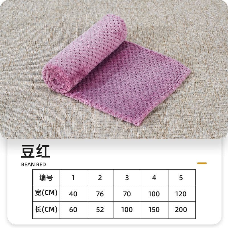 image-Junzhe Pets Dog Seat Cushion 25x25cm Flannel Paw Print