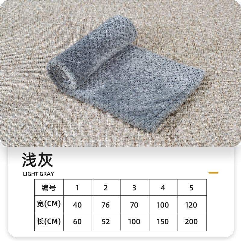image-Junzhe Pets Dog Seat Cushion 25x25cm Flannel Paw Print